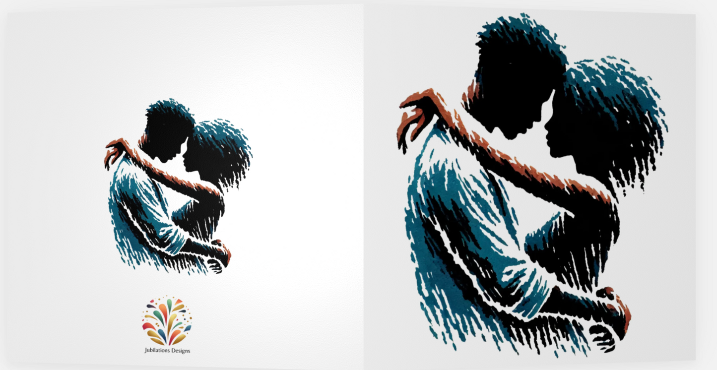 african-american couple in an embrace