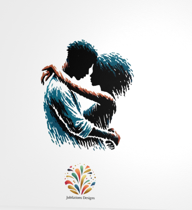 two african-american in an embrace