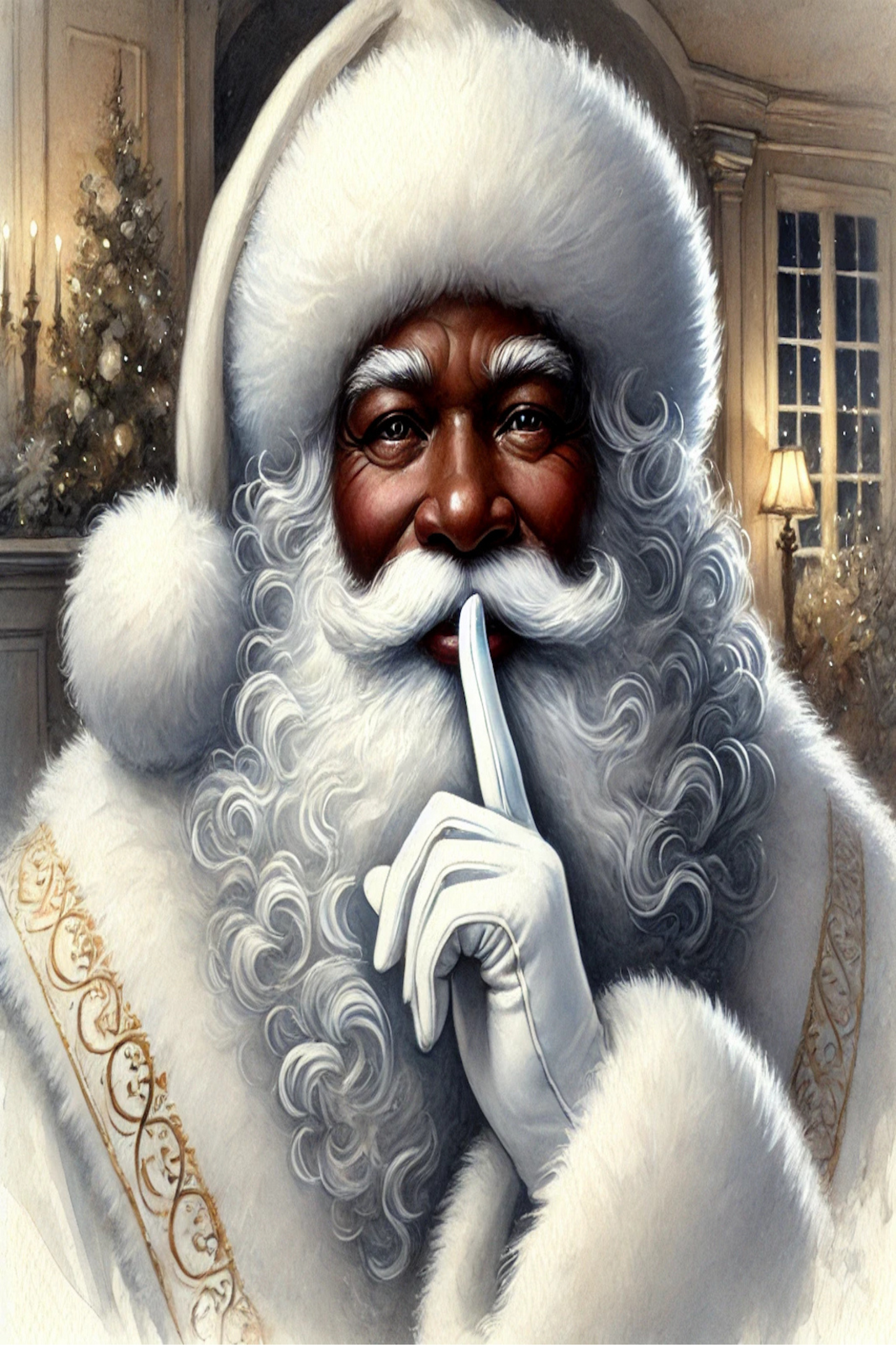 SANTA CANVAS PRINT