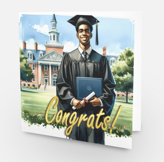 His Moment Graduation Greeting Card